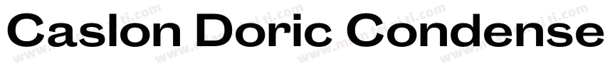 Caslon Doric Condensed Semibold Ita字体转换